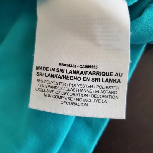 Nike Dri Fit Womens Turquoise Blue Tank Top, L - Picture 5 of 5